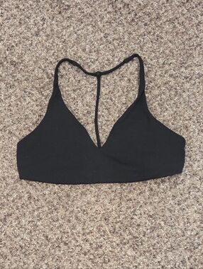 Victoria's Secret Women's Black Seamless T-Back Bralette - Size Large